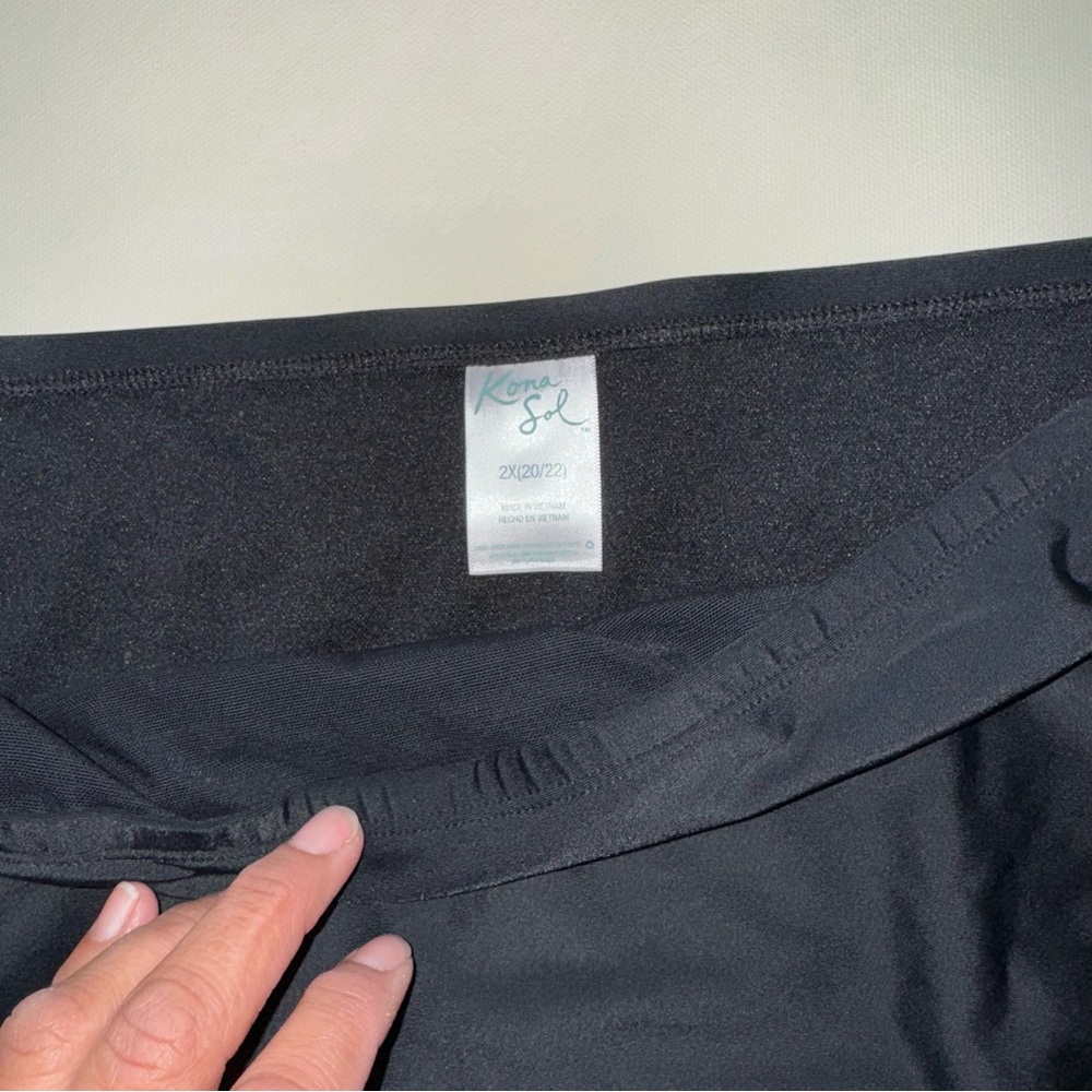 Kona Sol black Plus Size bikini bottoms. NWOT - Picture 2 of 3
